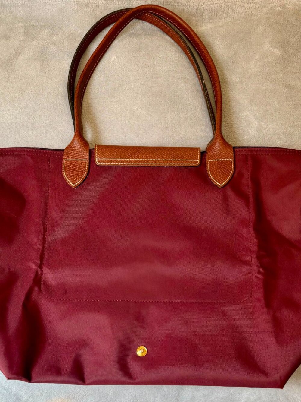 Longchamp Le Pliage Original Large L Tote Bag Burgundy - Picture 3 of 15